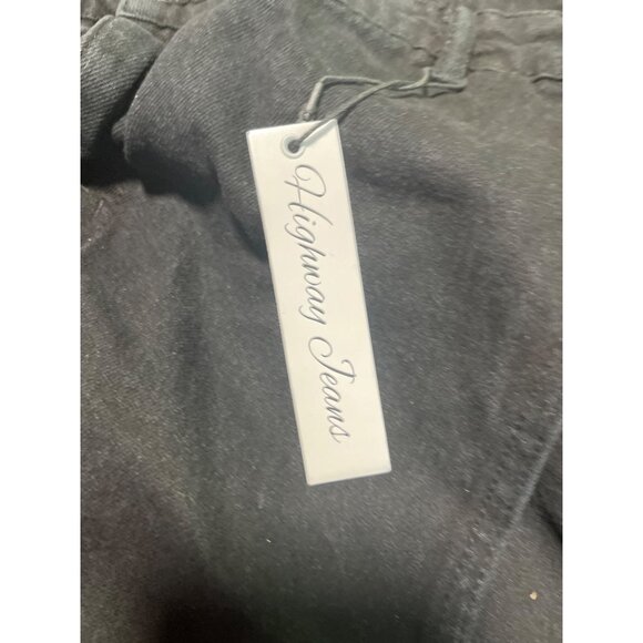 Black High-Rise Frayed Hem Denim Skort By Highway Jeans Size 24 Plus Size - Picture 5 of 7